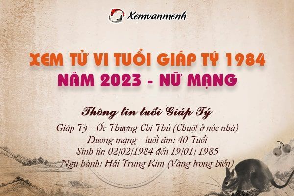 sao thủy diệu giáp tý 2023