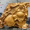 Tượng Di Lặc Tam Tiểu Kéo Bao Gỗ Nu