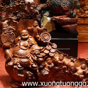 Tượng Di Lặc Ngũ Tiểu Đứng Bao Tiền