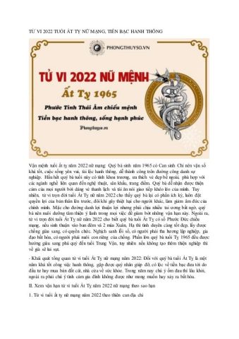Thái Ất Tử Vi Năm 2022: Luận Giải Cát Hung Chi Tiết Cho 12 Con Giáp