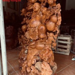 Di Lặc Ngũ Phúc Vác Cành Đào