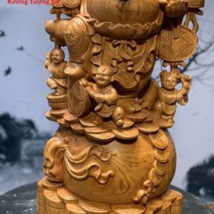 Di Lặc Ngũ Phúc Vác Cành Đào