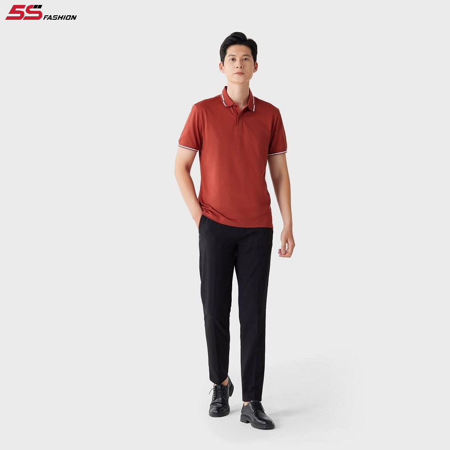 Áo polo màu cam đất trẻ trung, lịch sự