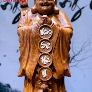 Di Lặc Chúc Phúc Gỗ Hương