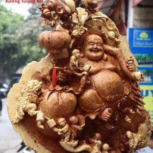 Di Lặc 5 Tiểu Vác Đào Đứng Gậy Như Ý Nu Hương Di Lặc 5 Tiểu Vác Đào Đứng Gậy Như Ý Nu Hương