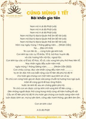 Bài cúng ngày mùng 1 chuẩn nhất – Văn khấn Thần Linh & Gia Tiên đầu tháng