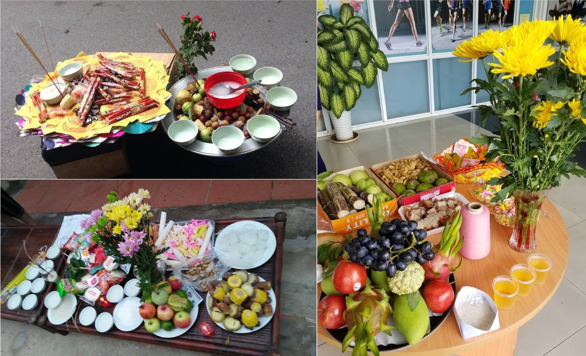 Bánh kẹo và hoa quả cúng cô hồn thường dành cho các vong linh nhỏ tuổi, còn cháo trắng dành cho vong linh đói khát
