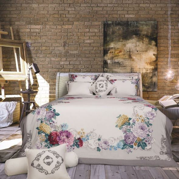 Bộ chăn ga chun APT20153 màu trắng