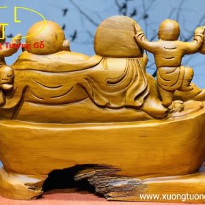 Di Lặc Tam Tiểu Ngồi Thỏi Vàng