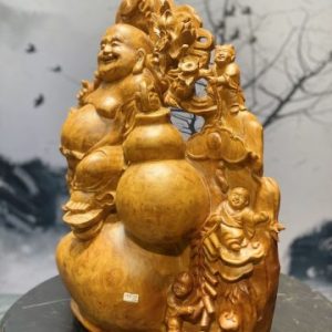 Tượng Di Lặc Ngũ Tiểu Vác Cành Đào