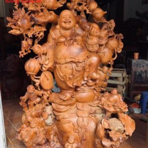 Di Lặc Ngũ Phúc Vác Cành Đào