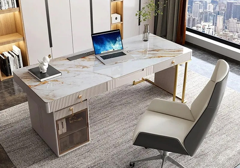 Chất liệu kim loại, kính, đá tự nhiên là lựa chọn phù hợp với năng lượng Kim