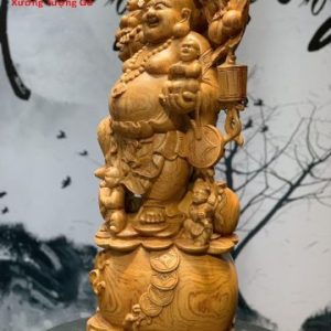 Di Lặc Ngũ Phúc Vác Cành Đào