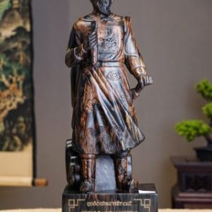 Tượng Hưng Đạo Đại Vương Gỗ Mun Hoa 60