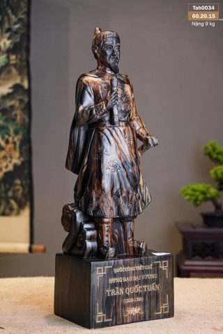 Tượng Hưng Đạo Đại Vương Gỗ Mun Hoa 60 Tượng Hưng Đạo Đại Vương Gỗ Mun Hoa 60