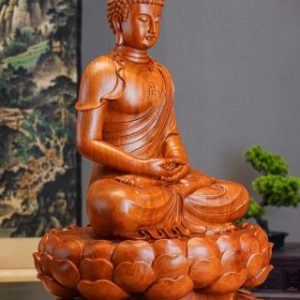 Tượng Phật A Di Đà Gỗ Hương