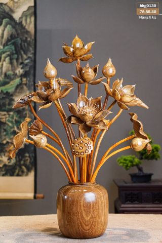 Bình Sen Gỗ Cẩm Vàng Bình Sen Gỗ Cẩm Vàng