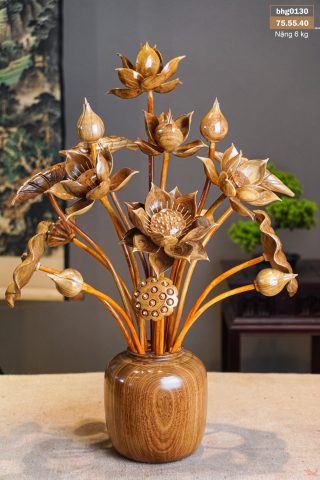 Bình Sen Gỗ Cẩm Vàng Bình Sen Gỗ Cẩm Vàng