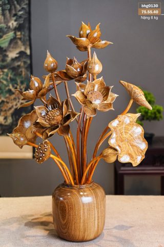 Bình Sen Gỗ Cẩm Vàng Bình Sen Gỗ Cẩm Vàng