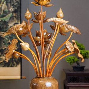 Bình Sen Gỗ Cẩm Vàng Bình Sen Gỗ Cẩm Vàng