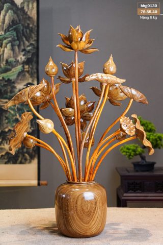 Bình Sen Gỗ Cẩm Vàng Bình Sen Gỗ Cẩm Vàng