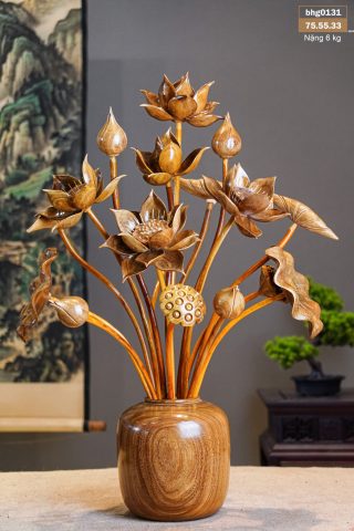 Bình Sen Gỗ Cẩm Vàng Bình Sen Gỗ Cẩm Vàng