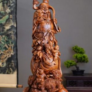 Tượng Di Lặc Ngũ Phúc Phục Lân - Gỗ Sưa Tượng Di Lặc Ngũ Phúc Phục Lân - Gỗ Sưa