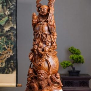 Tượng Di Lặc Ngũ Phúc Phục Lân - Gỗ Sưa Tượng Di Lặc Ngũ Phúc Phục Lân - Gỗ Sưa