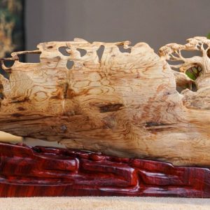 Tượng Vinh Quy Bái Tổ Gỗ Hoàng Đàn Tuyết Lạng Sơn