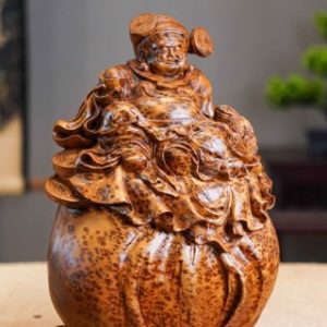 Tượng Thần Tài Ngồi Bao Tiền Nu Ngọc Am