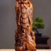 Di Lạc Nhị Tiểu Chúc Phúc Đứng Bao Tiền Gỗ Sưa