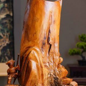 Di Lạc Nhị Tiểu Ngồi Bao Tiền Gỗ Nu Hương