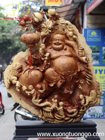 Di Lặc 5 Tiểu Vác Đào Đứng Gậy Như Ý Nu Hương Di Lặc 5 Tiểu Vác Đào Đứng Gậy Như Ý Nu Hương