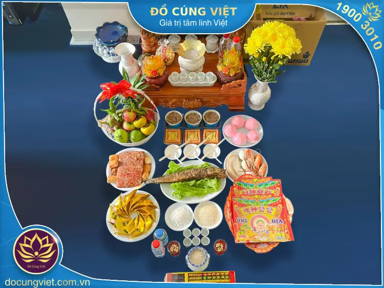 Hình ảnh mâm cúng Thần Tài – Thổ Địa 2