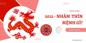 Hình ảnh minh họa người sinh năm 2012 tuổi Nhâm Thìn, con Rồng, thể hiện mối quan hệ giữa Can Nhâm (Thủy) và Chi Thìn (Thổ)