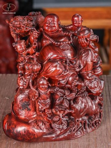 Di lạc tam tiểu gỗ tử đàn