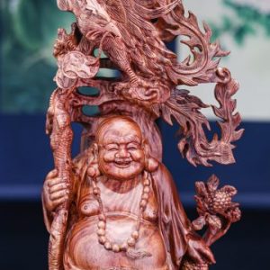 Di lặc đứng gỗ sưa