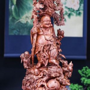 Di lặc đứng gỗ sưa