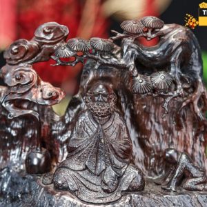 Đạt ma ngồi thiền gỗ trắc