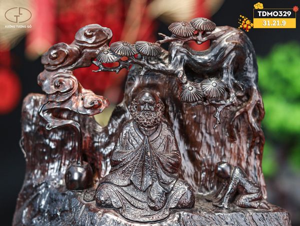 Đạt ma ngồi thiền gỗ trắc