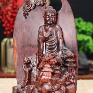 Nhất Tâm Bái Phật Gỗ Trắc