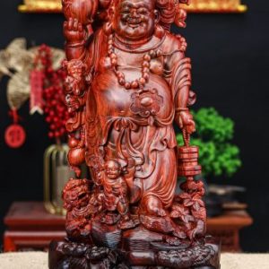 Di lặc đứng gỗ trắc