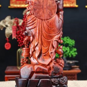 Di lặc đứng gỗ trắc