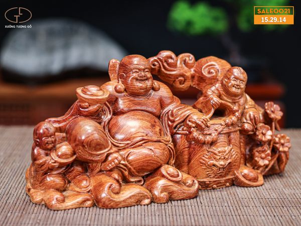 Di lặc ngồi gỗ hương