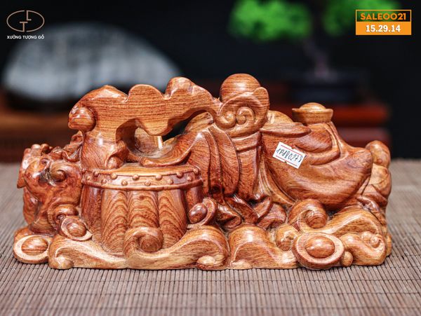 Di lặc ngồi gỗ hương