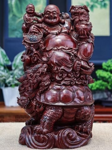 Di lặc cưỡi long quy tử đàn