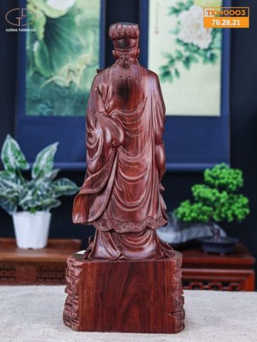 Khổng minh gỗ tử đàn đỏ