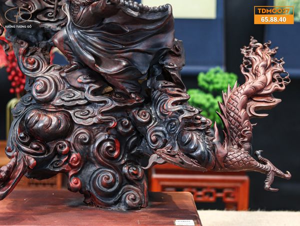 Đạt Ma Hàng Long Gỗ Trắc