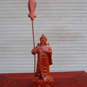 Tượng Quan Công Để Ô Tô Gỗ Hương