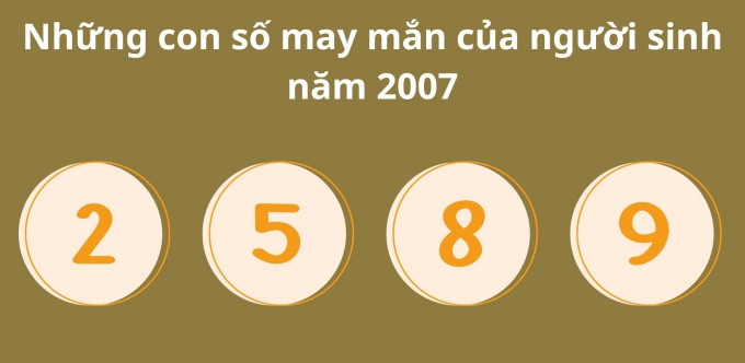 Lựa chọn những con số thuộc hành Hỏa sẽ phù hợp với Đinh Hợi sinh năm 2007